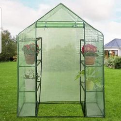 New Portable Mini Outdoor Walk-in 8 Shelves Greenhouse Plants Flowers Plant Protection