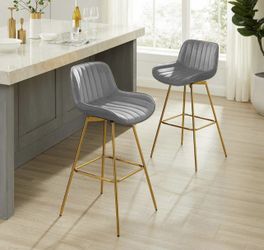 Brand New Barstools In Grey - 2 Pack