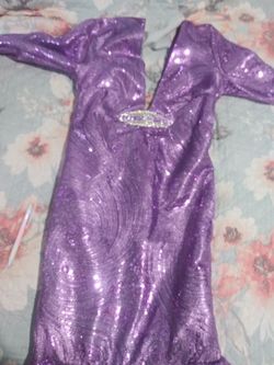 Fancy purple homecoming dress