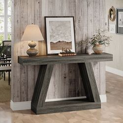 New Dark gray console table