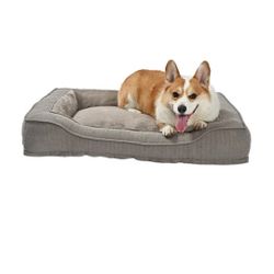 Heart & Herd
Rectangular Twill Tan Polyester Bolster Dog Bed (Medium)
