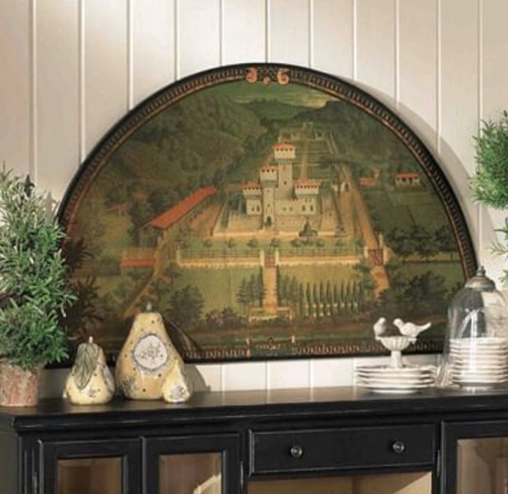 BALLARD DESIGNS Scenic Tuscan Villa Wall Art