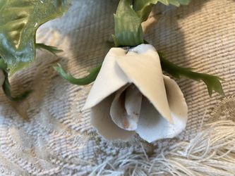 Ceramic Rose Buds 11 Of Them Or Sold Each One Separately At $2.00 Each.