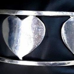 Authentic Retired TIFFANY & CO. Heart Cuff Bracelet 2003 Collection