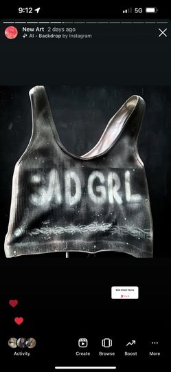 SAD GRL Custom Tank