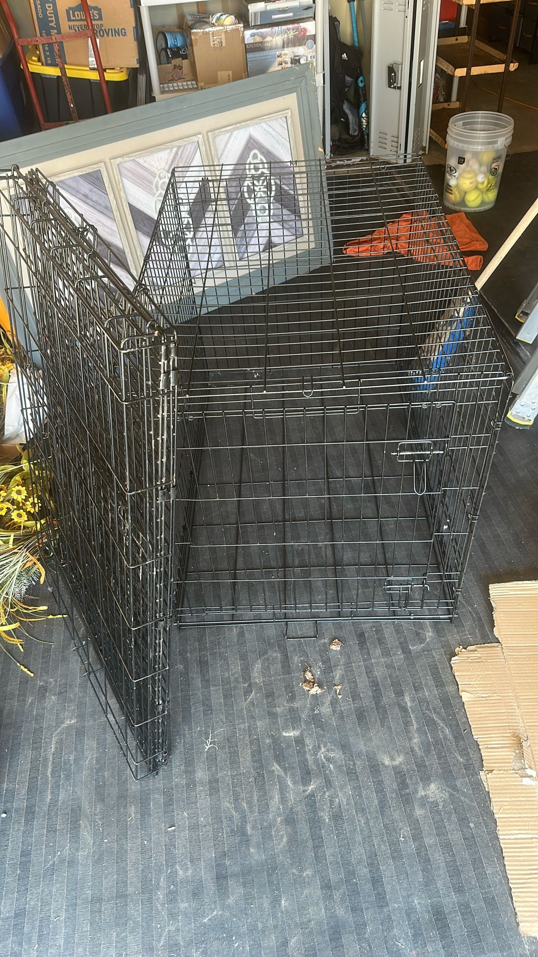 Large Metal Dog Crates Both For $30!