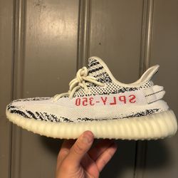 Adidas Yeezy 350V2 Original. “Zebra” Size(10M). Worn In Excellent Condition. Comes With Replacement Same Size Box. $150. Cash. Trades Always Welcome. 