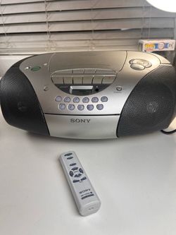 Sony CFD-S300 CD Radio Cassette Recorder Boombox W/ Remote Tested