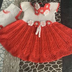 Vestido A Crochet Hecho A Mano