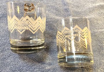 Four Drinking Glasses with special logo