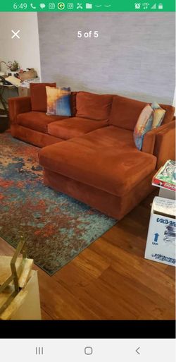 Living spaces two-piece sofa