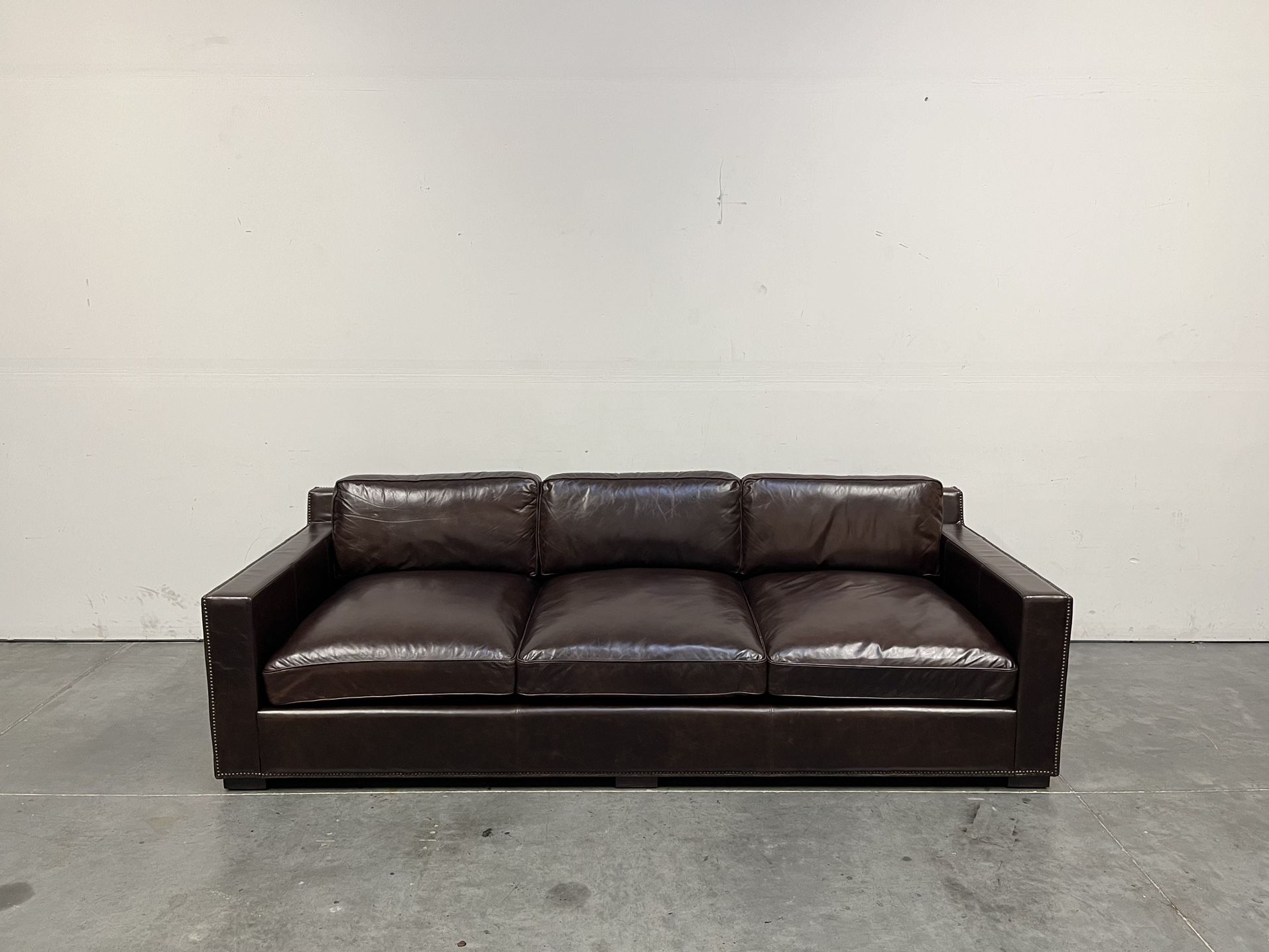Restoration Hardware, Collins Leather Sofa