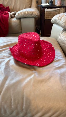 Red Sparkly Cowboy Hat