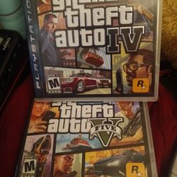 PS3 Grand Theft Auto IV And V