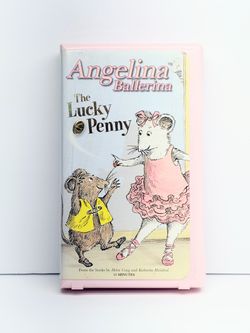 Angelina Ballerina The Lucky Penny VHS Pink Clamshell 2003 HiT Entertainment