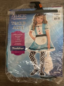 Disney Teacup Alice Costume - Toddler 3/4
