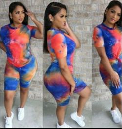 Two Piece Tie Dye Outfits