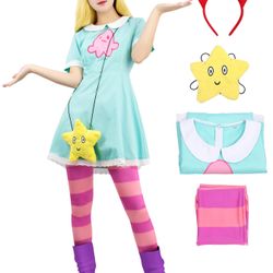 Star Butterfly Anime Costume Cosplay Women XS Kids XXL 