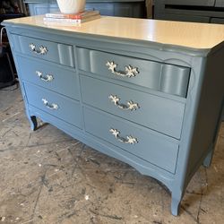 Beautiful Blue French Provincial Dresser
