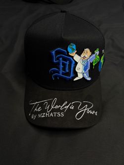 MZHATSS 'The World Is Yours' Black Baseball Cap