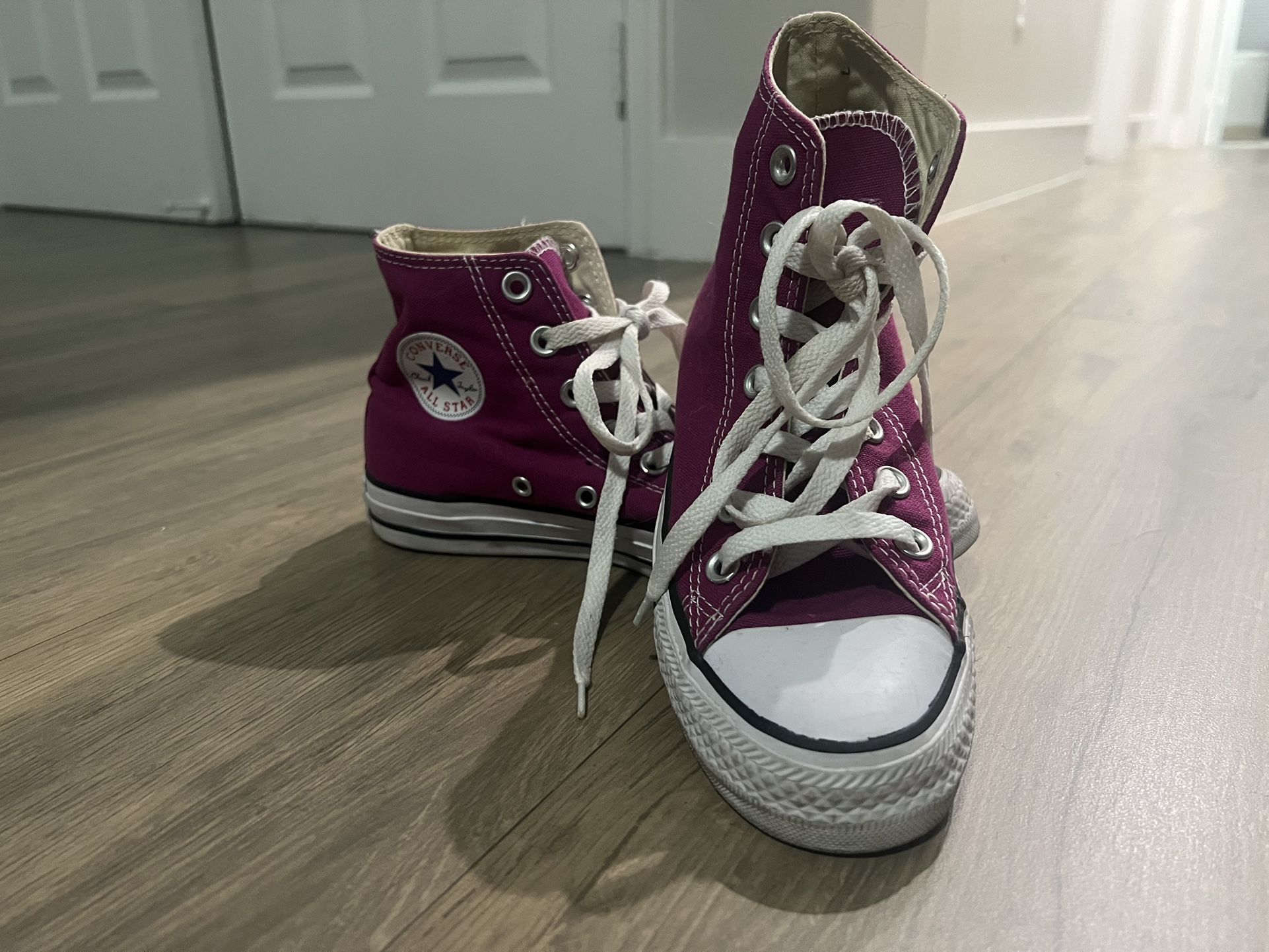 Purple Converse High Tops