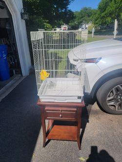 Bird cage and stand 32x15