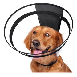 XL Didopet Dog Cone, Transparent Recovery Collar For Large  Dogs 