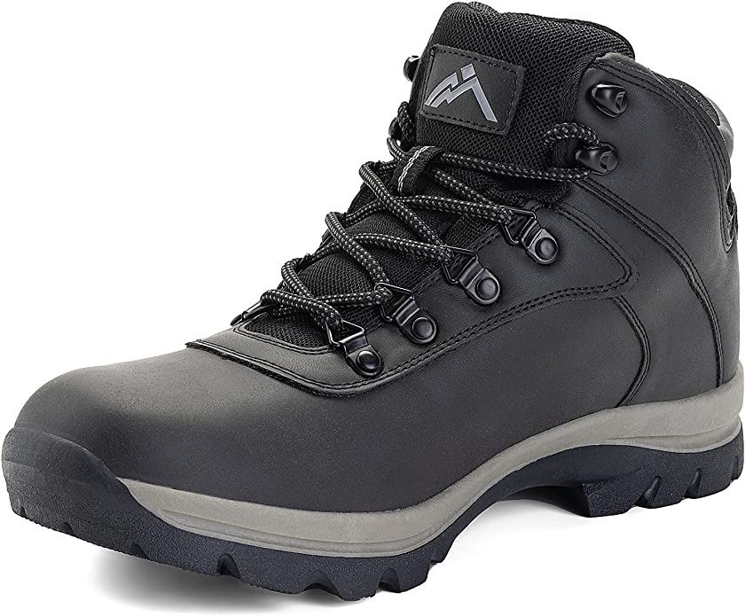 Men's Waterproof Hiking Boots Work Boots Lightweight Non slip High Traction Grip Size: 9.5 10