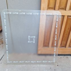 New Glass Table Top / Has Hole For Umbrella. 40 X 40.