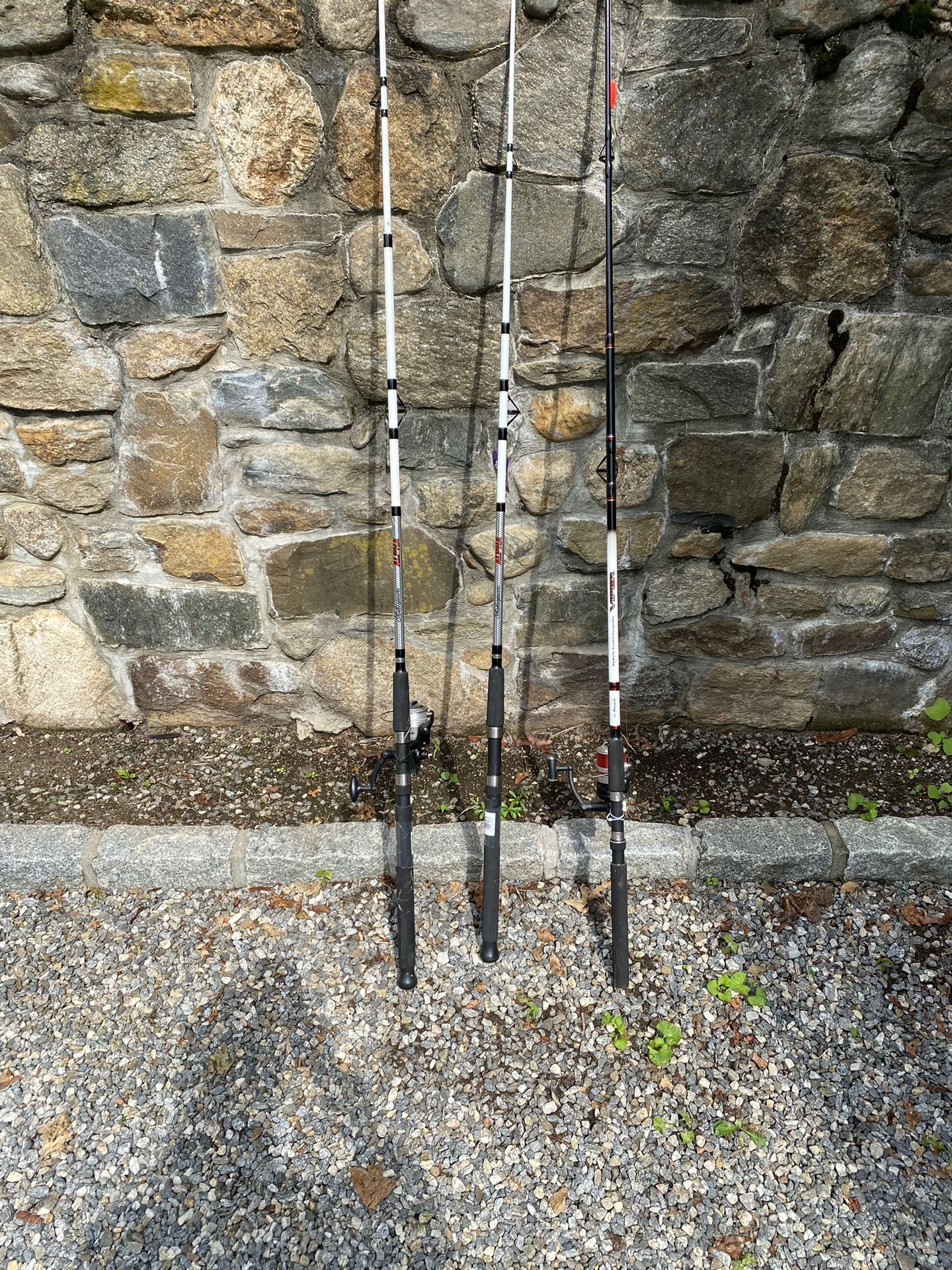 Three Fishing Rods, Individually Priced