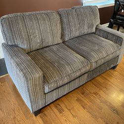 Two-seater Brown/Beige Sofa