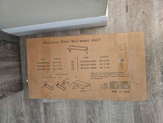 Stainless Steel Wall-Mount Shelf