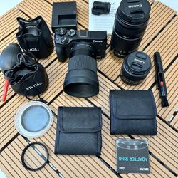 Canon EOS M6 Mark II Mirrorless Digital Camera, 3 lenses and more - $1,275 (Lawrenceville)