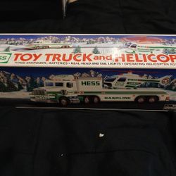 TOY HESS TRUCK AND HELICOPTER 