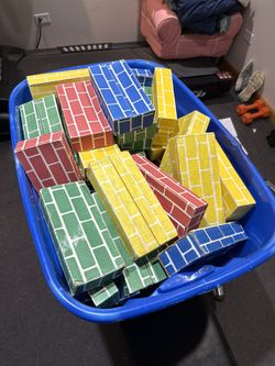 Cardboard Building bricks - kids