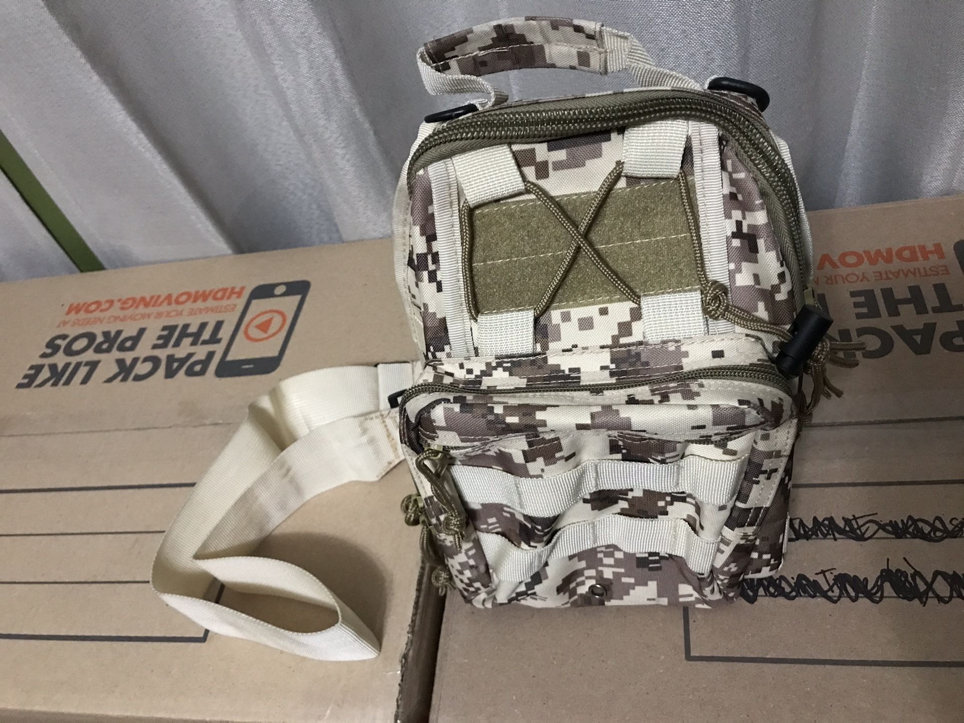 Small Digital Camo Backpack Carry Bag