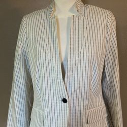 White Suit W/Blue Lines 