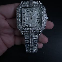 “REAL Moissanite Bust Down Watch – Passes Diamond Tester