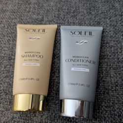 Brand New Sealed Soleil Moroccan Shampoo And Conditioner 