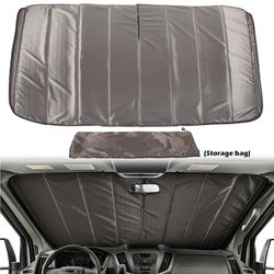 Insulated Blackout Windshield Sunshade For Ford Transit Van