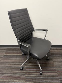 Global Black and Chrome Base Conference Chair