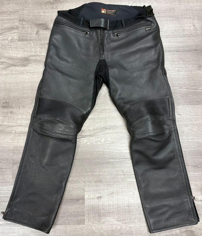 Aerostich Transit 3 Leather Riding Pants Size 40S Waterproof (A1D026439)