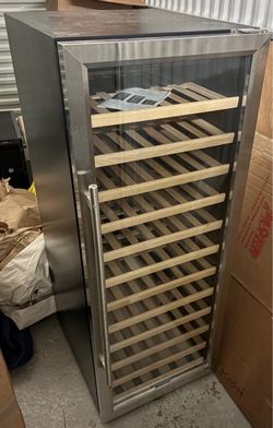 KALAMERA 80 BOTTLE WINE FRIDGE/COOLER KRC-85SZF STAINLESS STEEL W/ GLASS DOOR - NEVER USED