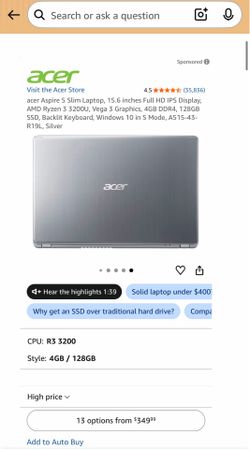 Acer laptop