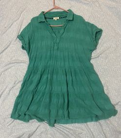 Umgee Green Short Dress Size Large 