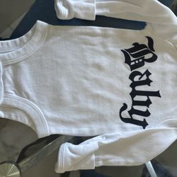 G’s Custom Logo New Born Onesie $5