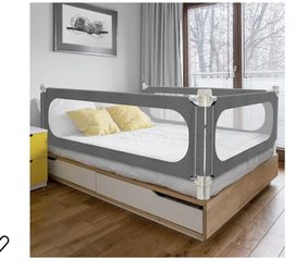 3 sided Toddler Queen size Bed Guardrails