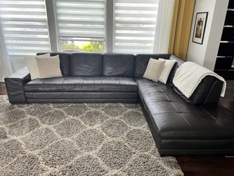 Two piece L shape sofa