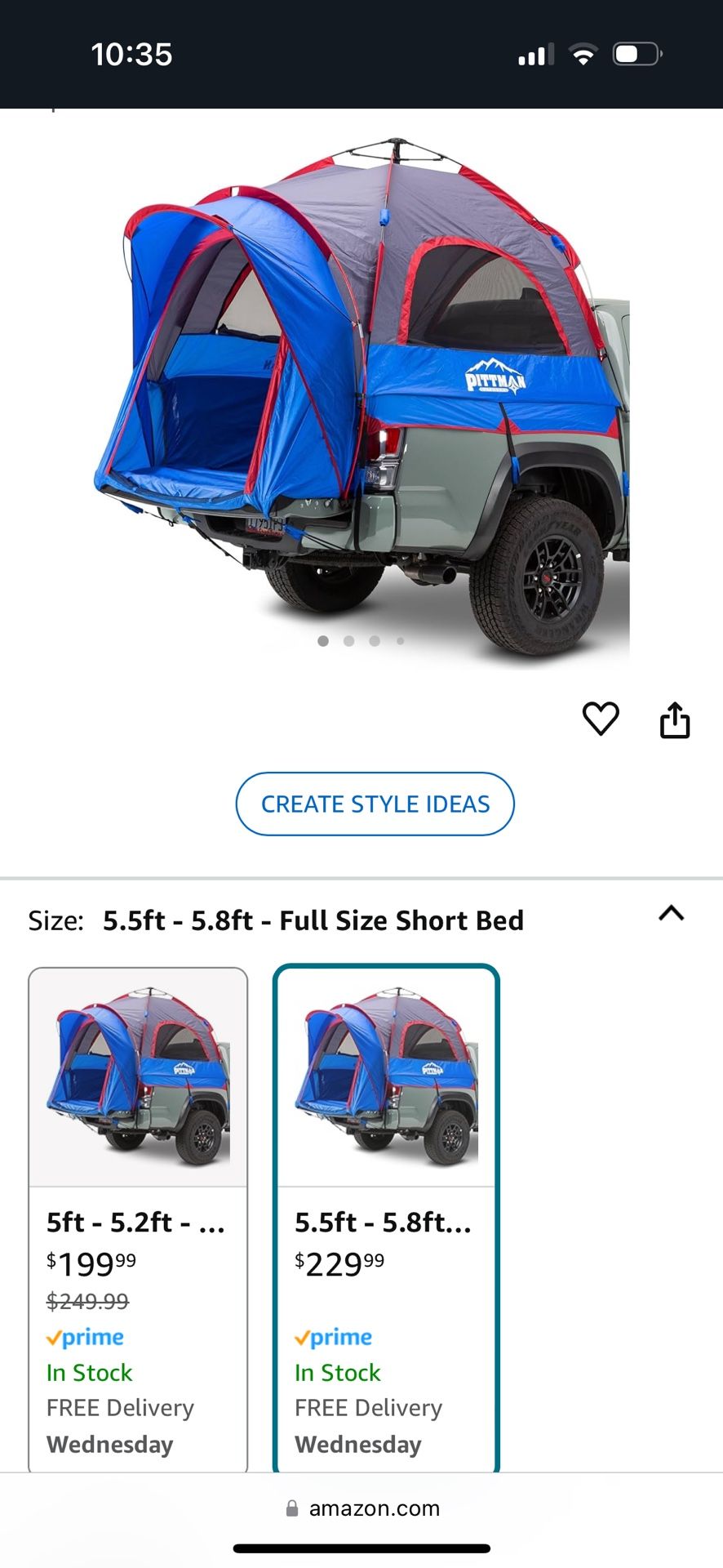 Pitman Outdoors Truck Bed Tent For Ford F150