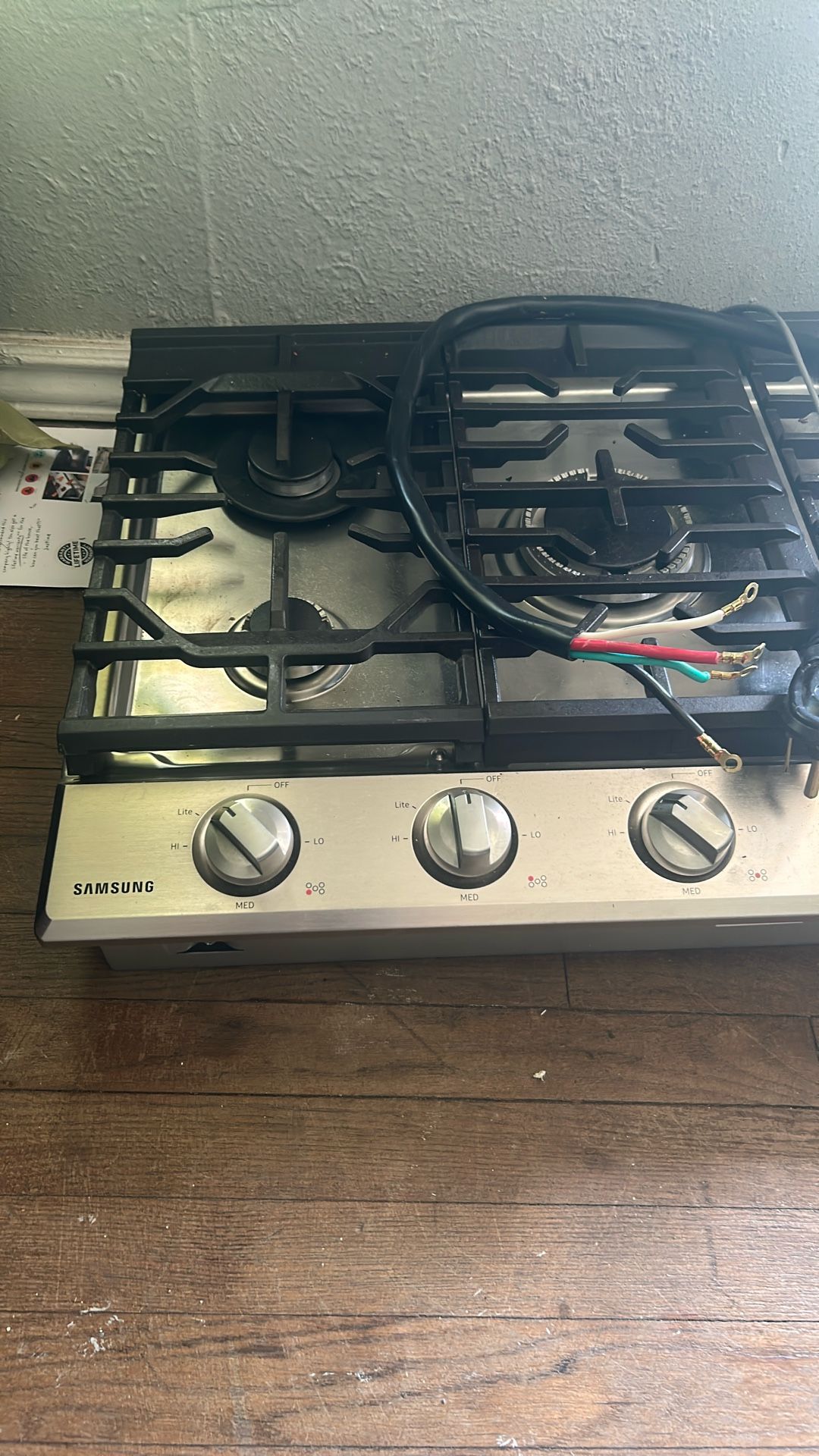 36 inch Samsung detachable gas stove top